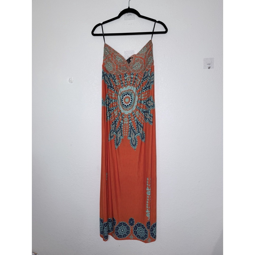Forever21 Babydoll Dress M Tropical Strapless Beach Resort Cruise